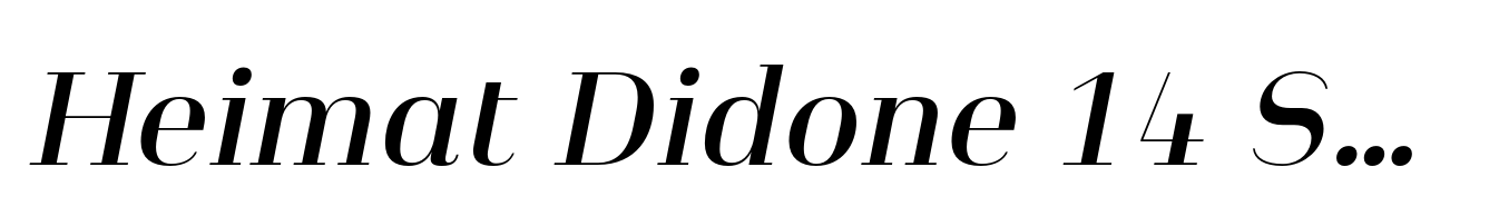 Heimat Didone 14 Semi Bold Italic